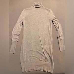 NWOT White House Black Market Heather Gray Sweater Dress